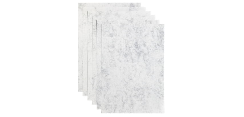 Papier copieur Papicolor A4 200g gris marbré 6 feuilles