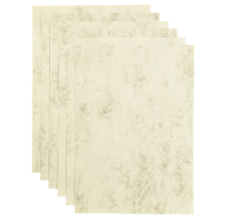 Papier copieur Papicolor A4 200g ivoire marbré 6 feuilles