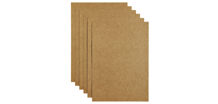 Papier copieur Papicolor A4 220g kraft brun 6 feuilles