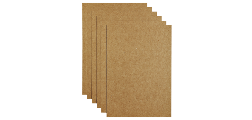 Papier copieur Papicolor A4 220g kraft brun 6 feuilles