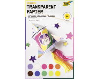 Transparent paper Folia 18.5x29.7cm 42g 10 sheets 10 colors