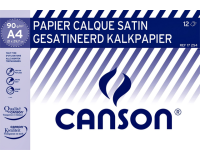 Papier calque Canson satin A4 90g translucide 12 feuilles