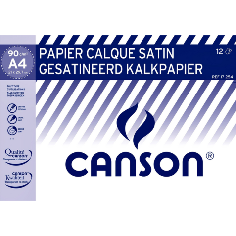 Kalkpapier Canson A4 90gr 12 vel