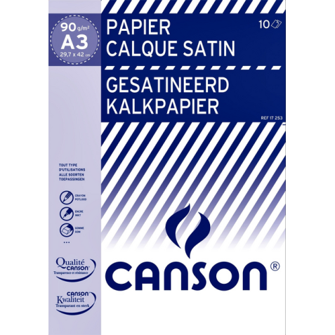 Kalkpapier Canson A3 90gr