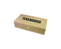 Boîte à dessin 25x12x6,5mm 3 compartiments Bois hêtre