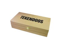 Boîte à dessin 27x15x8mm 3 compartiments Bois hêtre