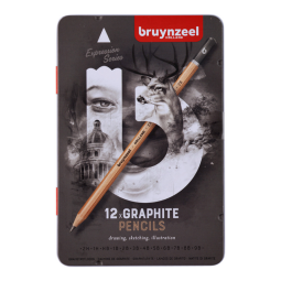 Crayon graphite Bruynzeel Expression boîte 12 pièces