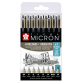 Fineliner & brush set Sakura Pigma Micron 7 + 1 Pigma Micron PN gratis