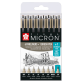 Fineliner & brush set Sakura Pigma Micron 7 + 1 Pigma Micron PN gratis