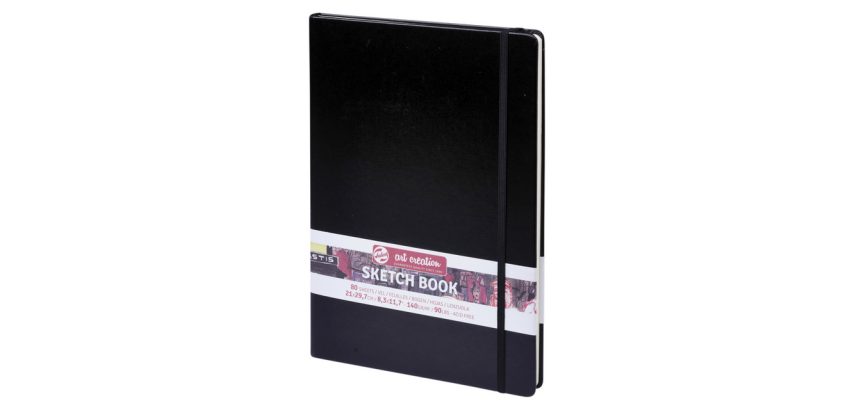 Talens Art Creation Skizzenbuch 21x30cm 140g 80 Blatt schwarz