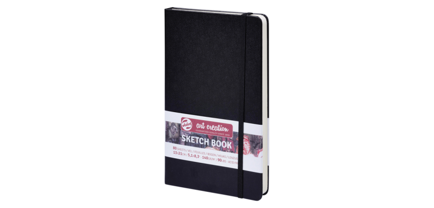 Carnet de croquis Talens Art Creation 13x21cm 140g 80 feuilles noir