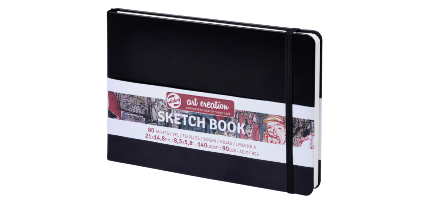 Carnet de croquis Talens Art Creation 21x15cm 140g 80 feuilles noir
