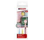 Marqueur peinture edding 751 à base d'huile 1-2mm pastel assorti 3 pièces