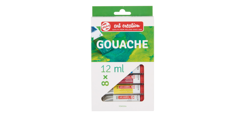 Gouache Talens Art Creation set 8 couleurs