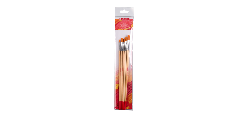 Talens Art Creation Brush Round and Flat Filament Set 5 Pieces