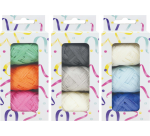 Ruban raphia assorti orange/vert/rose