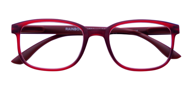 Lesebrille I Need You +1.00 dpt Regenbogen Dunkelrot