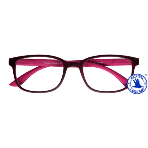 Lunettes de lecture I Need You +1.00 dpt Relax rouge-rose