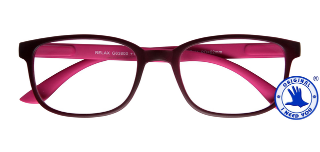 Reading Glasses I Need You +2.50 dpt Relax Red-Pink