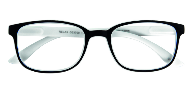 Lesebrille I Need You +1.00 dpt Relax Schwarz-Weiß