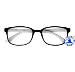 Lunettes de lecture I Need You +1.50 dpt Relax noir-blanc