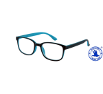 I Need You Lesebrille +1.50 dpt Regenbogen Blau-Hellblau