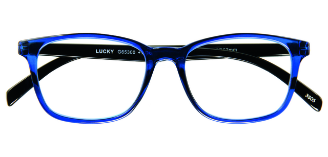 Lunettes de lecture I Need You +1.00 dpt Lucky bleu-noir