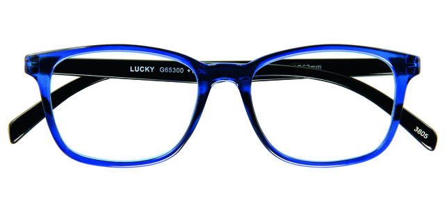 Lunettes de lecture I Need You +1.00 dpt Lucky bleu-noir