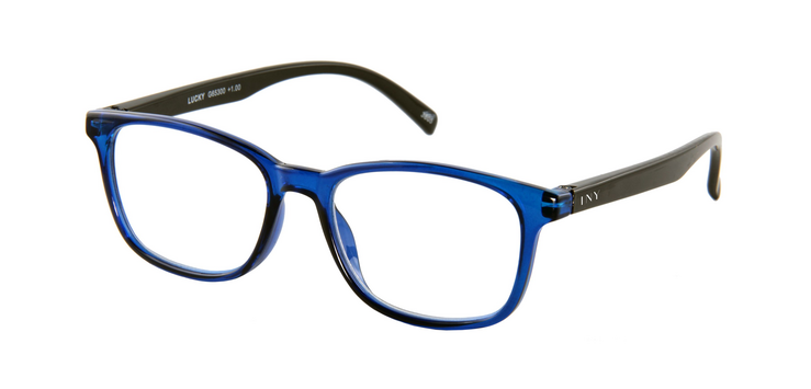 Lesebrille I Need You +2,00 dpt Lucky Blau-Schwarz