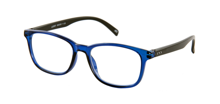 Lesebrille I Need You +2,00 dpt Lucky Blau-Schwarz