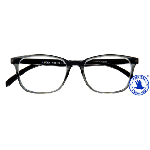 Lunettes de lecture I Need You +1.00 dpt Lucky gris-noir