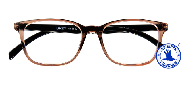 Lunettes de lecture I Need You +1.00 dpt Lucky marron-noir