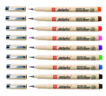 Viltift met brushpen Bruynzeel Sakura Pigma etui à 9 kleuren