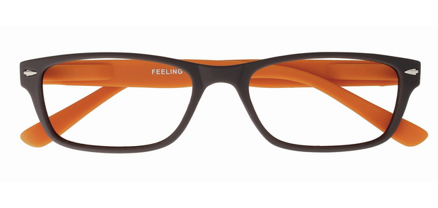 Lesebrille I Need You +1,50 dpt Feeling Braun-Orange