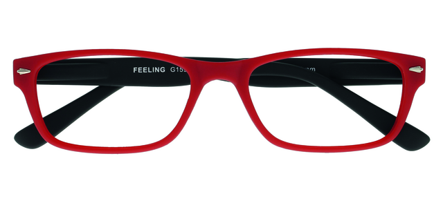 Lesebrille I Need You +1,00 dpt Gefühl Rot-Schwarz