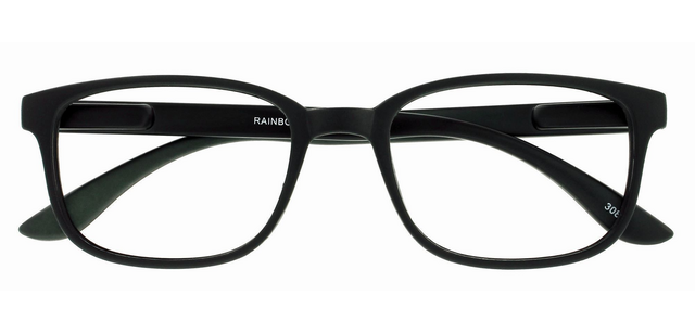 Lesebrille Ich brauche dich +3,00 dpt Regenbogen schwarz