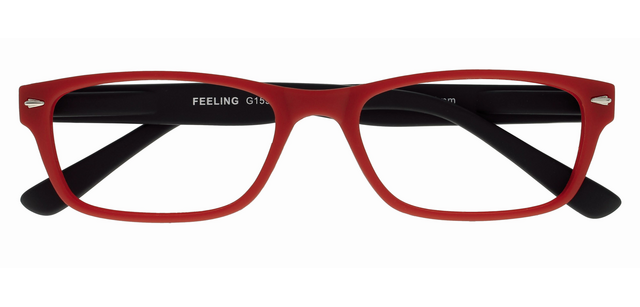 Lesebrille I Need You +2.50 dpt Feeling rot-schwarz