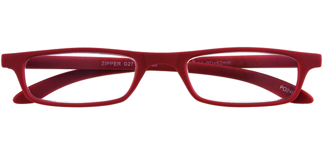 Lunettes de lecture I Need You +1.00 dpt Zipper rouge