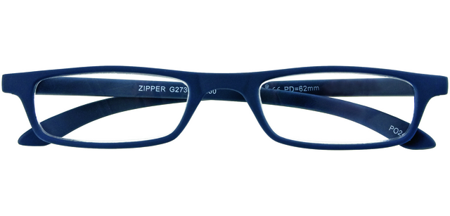 Reading glasses I Need You +1.00 dpt Zipper blue