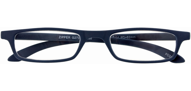 I Need You Reading Glasses +2.50 dpt Zipper Blue