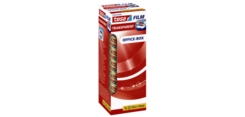 Ruban adhésif tesafilm® 33mx19mm transparent 8 rouleaux