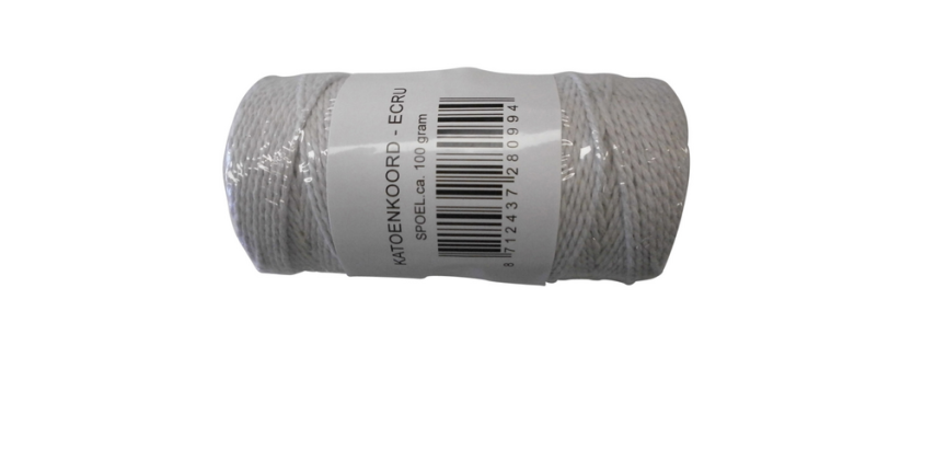 Cotton string Muller 100m ecru