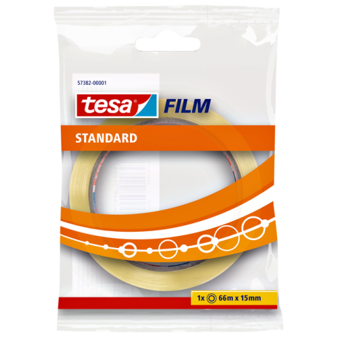 Plakband tesafilm® Standaard 66mx15mm transparant