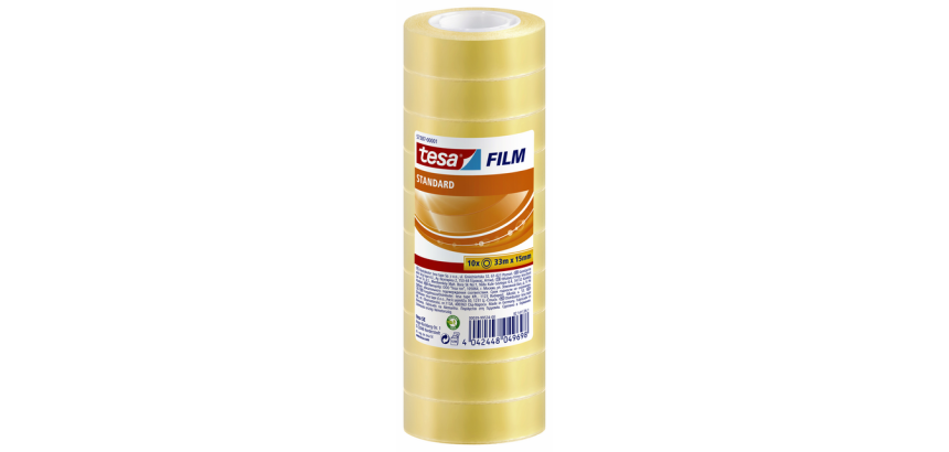 Transparent tesafilm® Standard Adhesive Tape 33mx15mm 10 rolls