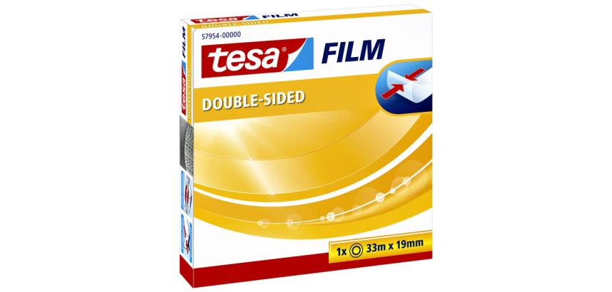 Dubbelzijdig plakband tesafilm® 33mx19mm transparant