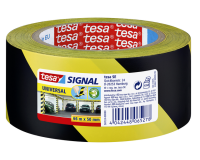 Waarschuwings- en markeringstape tesa® Signal Universal 66mx50mm geel/zwart