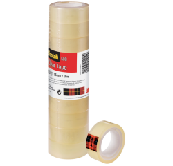 Ruban adhésif Scotch 508 transparent - Largeur 15 mm x longueur 10 m