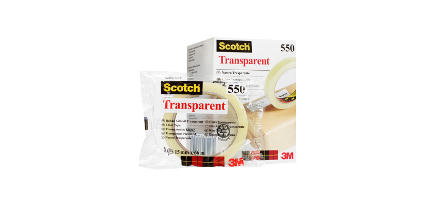 Ruban adhésif Scotch 550 66mx15mm transparent
