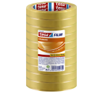 Plakband tesafilm® standaard 66mx15mm transparant 10 rollen