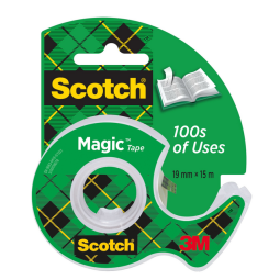 DE_Scotch Magic ruban adhésif ft 19 mm x 15 m, 2 clipstrips avec 12 blisters par strip